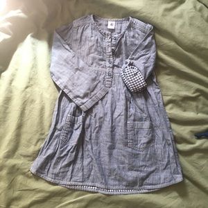 Petit Bateau long sleeves denim dress